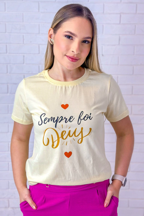 TSHIRT SEMPRE FOI DEUS - M