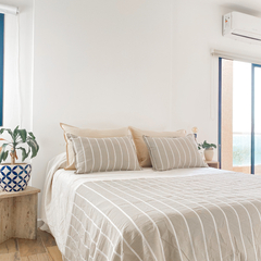 Pie de cama rayas - comprar online
