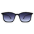 O Óculos de Sol Blade Preto Degradê possui um design moderno, em formato quadrado, armação em acetato na cor preta, lentes degradê na cor roxa. 