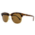 O Óculos de Sol Vick animal print confeccionado em metal de banho dourado e acabamento em acetato estampado em animal print. Lente marrom.