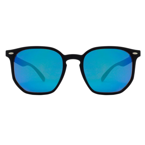 ÓCULOS DE SOL HYPE - PRETO AZUL ESPELHADO - comprar online