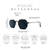 ÓCULOS DE SOL OCTAGONAL - PRETO - B.Coltro Glasses