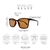 O Óculos de Sol Blade Marrom confeccionado em acetato fosco na cor marrom. Lente marrom. Todas as nossas lentes possuem a melhor proteção UVA + UVB, a UV400, além disso são de policarbonato AAA, as mais resistentes e seguras do mercado.