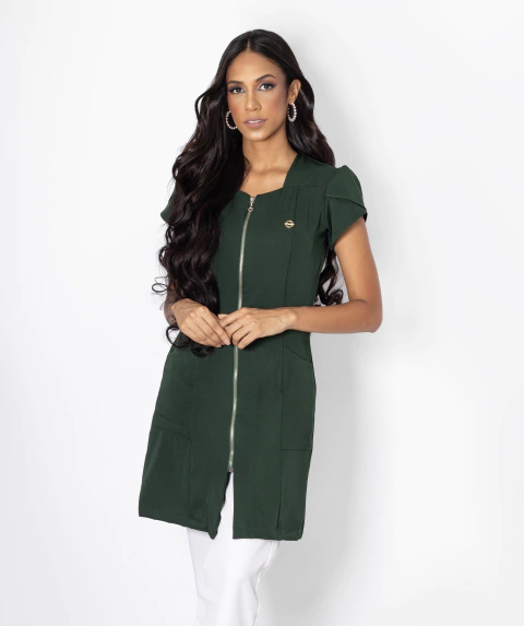 Jaleco Tulipa - Verde Escuro