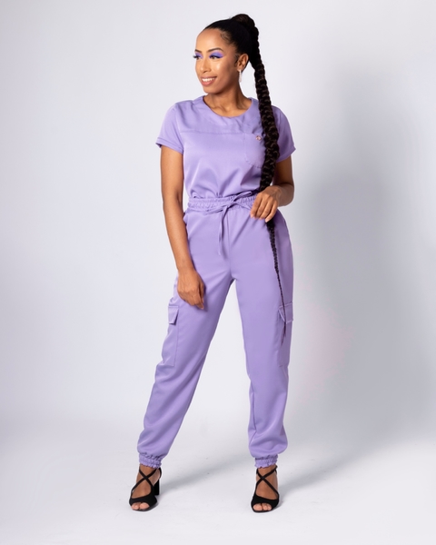 Conjunto Scrub - Manga Curta - Violeta Light