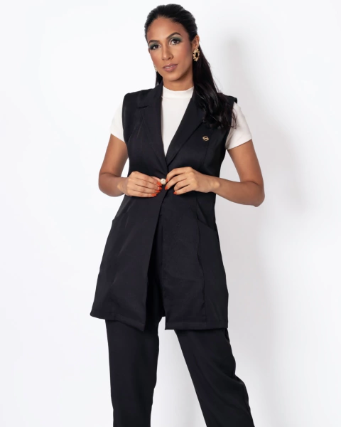 Colete Bella - Preto