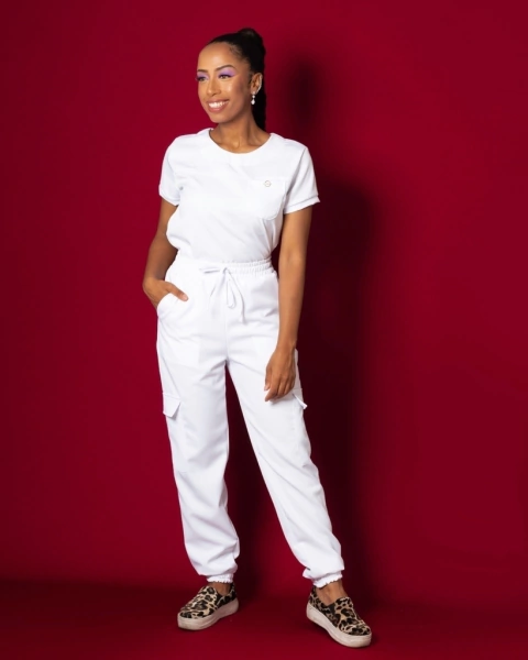 Conjunto Scrub - Manga Curta - Branco