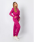 Conjunto Scrub - Pink-Manga Longa na internet