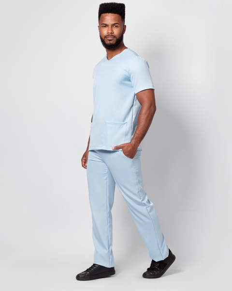 Pijama Cirúrgico - Azul Claro - Masculino