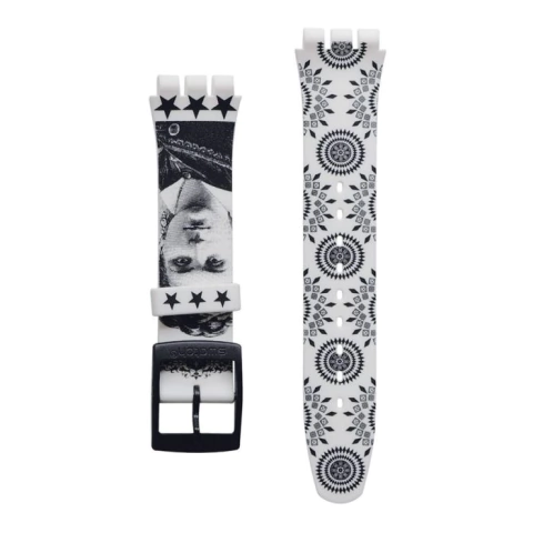 Correa Malla Reloj Swatch Words SUOZ124 | ASUOZ124 Original Agente Oficial