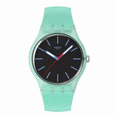Reloj Swatch Hint of Mint SO29L103 Originals 41 mm