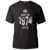 Camiseta algodão cronológicas- 1974 Aged to perfection