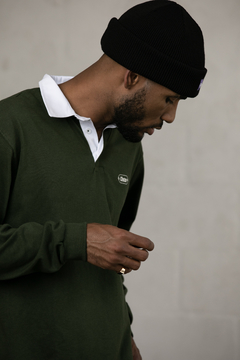 Camiseta Polo Manga Longa Chaze Verde Militar- 518129 - Style Loja | Skate, surf & streetwear