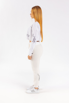Blusa Cropped Manga Longa Booq Soul Branca - 517962 na internet