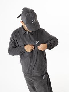Jaqueta Disturb Veludo Cinza Escuro - 518211 - comprar online