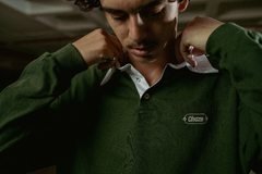 Camiseta Polo Manga Longa Chaze Verde Militar- 518129 - comprar online
