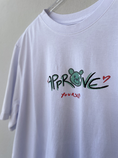 Camiseta Approve Bold Doodle Bear Branca - 512365