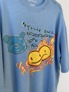 Camiseta Approve Oversized Doodle Azul - 518272 - comprar online