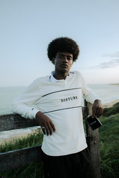 Camiseta Polo Manga Longa Disturb Front Off White - 518206 - loja online