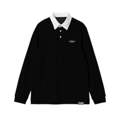 Camiseta Polo Manga Longa Chaze Preta - 518129
