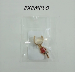 Embalagem com Aba + Adesivo 6cm x 4cm n1 ( 100 Unidades ) - comprar online