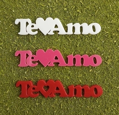 Kit 3 Peças Palavras de Acrílico para Chimarrão " Te Amo " n34