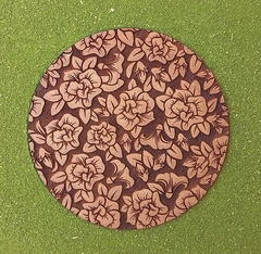 Vira Mate em MDF com Gravação Flores 10