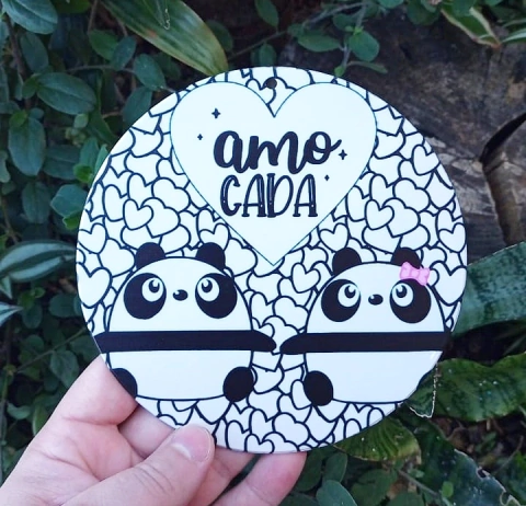 Kit 3 Vira Mates Frente / Verso " Amo cada pedacinho seu " n4