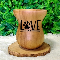 Cuia de Madeira Imbuia Bago Gravação " Love " Selada n42 - comprar online