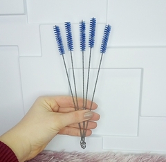 Kit 5 Escovas para Limpeza de Bomba Chimarrão ou Canudos " Azul " - comprar online