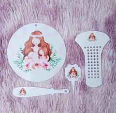 Kit Chima Fácil 4 Peças " Mãe Rosas " n36