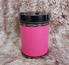 Porta Erva Forrado 250gr Courino Rosa