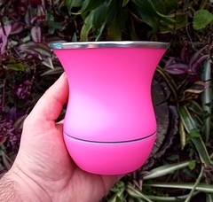 Cuia Color Porongo " ROSA NEON FOSCO "