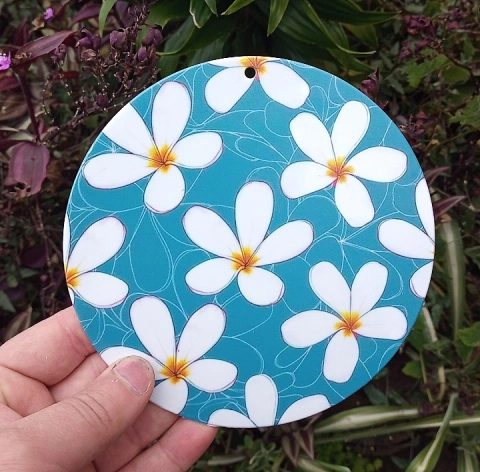 Kit 3 Vira Mates " Flores fundo cinza " n97