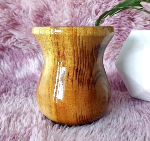 Cuia de Madeira Imbuia Bago Verniz