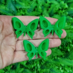 Kit 3 Enfeites Acrílico Borboleta " Verde Neon " - comprar online