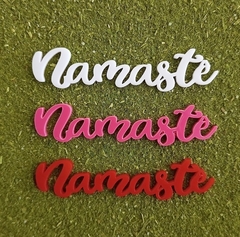Kit 3 Peças Palavras de Acrílico para Chimarrão " Namastê " n11