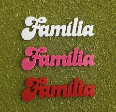 Kit 3 Peças Palavras de Acrílico para Chimarrão " Família " n13