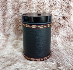Porta Erva Forrado 250gr Courino Preto