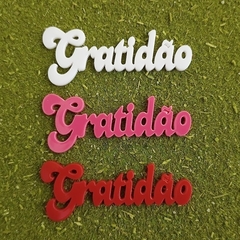 Kit 3 Peças Palavras de Acrílico para Chimarrão " Gratidão " n9