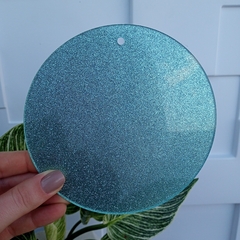Vira Mate Acrílico " Glitter Azul Tiffany" 4