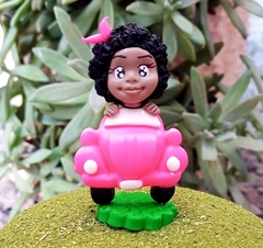Enfeite de Chimarrão Fusca " Menina Negra "