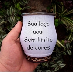 Kit Cuias de Alumínio Forradas em Tecido " Personalizadas "