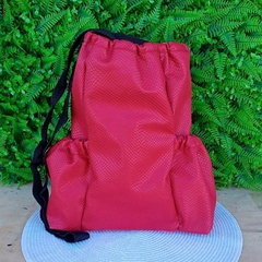 Mateira Slim Couro Sintético " Vermelho Escama " 1,8 litros