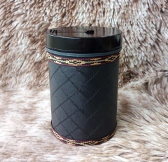 Porta Erva Forrado 250gr Courino Matelasse Preto