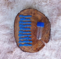 Tubete com 10 Palavras de Acrílico para Chimarrão " Escolha a Cor " - Bom Chima Atacado 