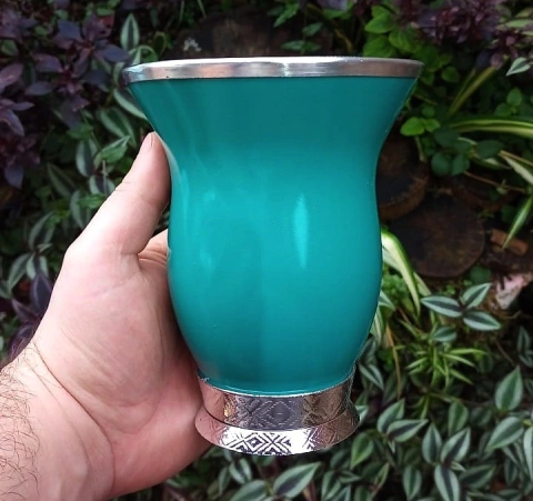 Cuia Lisa Porongo Baixa Azul Petróleo