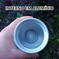 Cuia de Alumínio para Tererê " VERDE NEON FOSCO " - comprar online