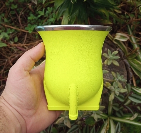 Cuia Porongo Uruguaia Amarelo Neon Fosco