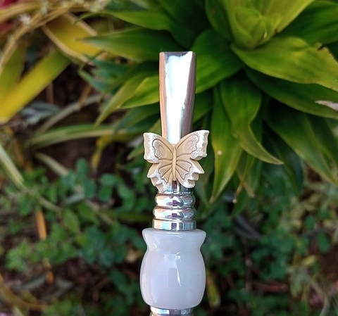 Kit 5 pingentes " Borboleta Bege "